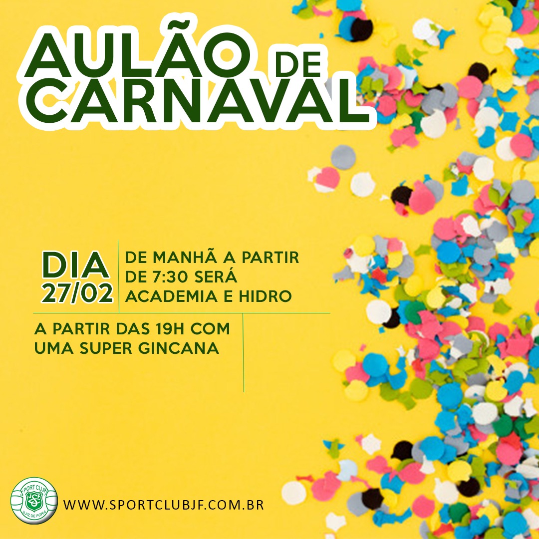 Leia mais sobre o artigo Aulão de Carnaval